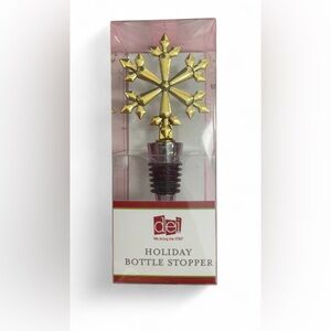 VINTAGE HOLIDAY SNOWFLAKE BOTTLE STOPPER